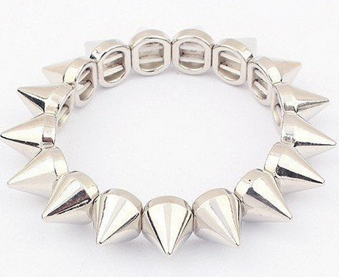 Pulseira spike prata